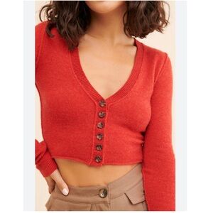 Free People Keep Me Wild Cashmere Cardi